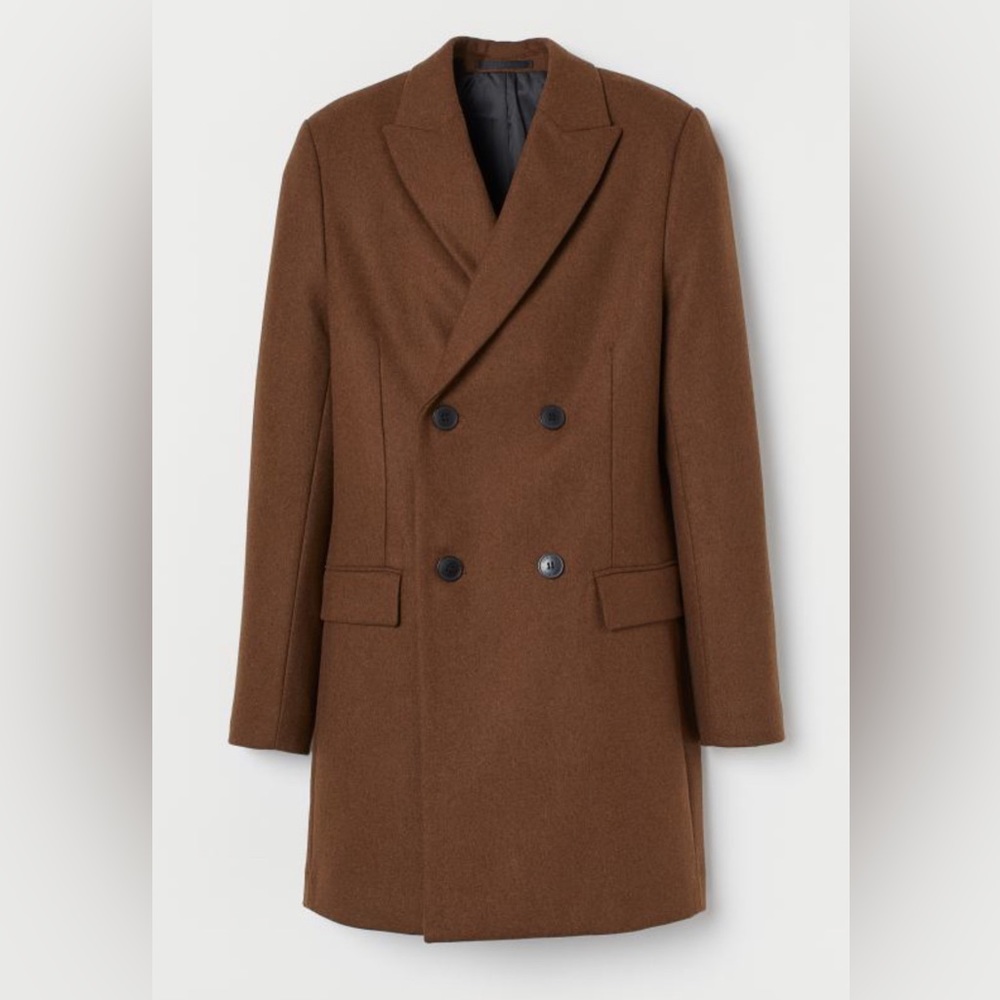 H&M Double-breasted Wool Coat. Size 40R